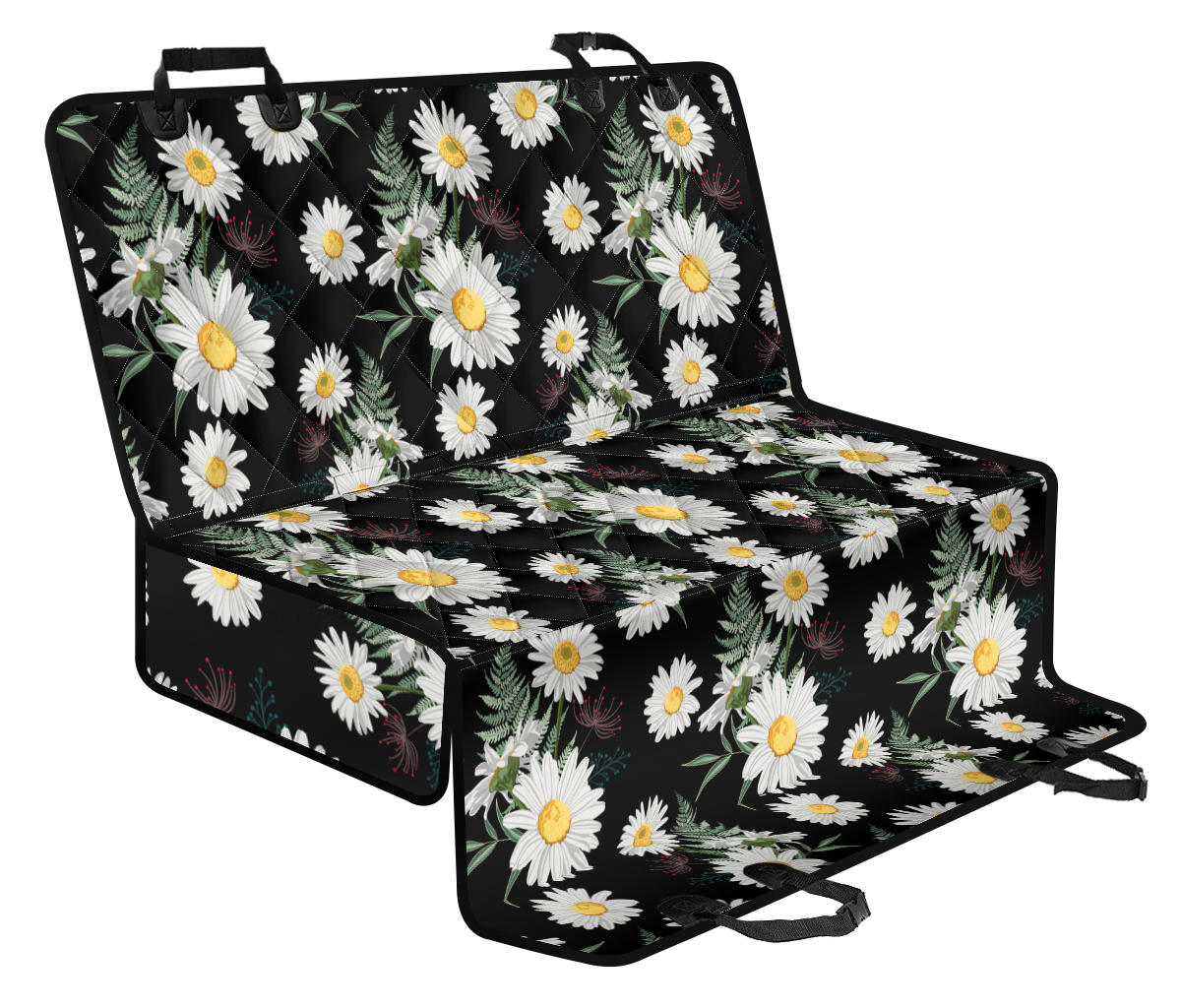 Daisy Pattern Print Design DS07 Rear Dog Seat Cover
