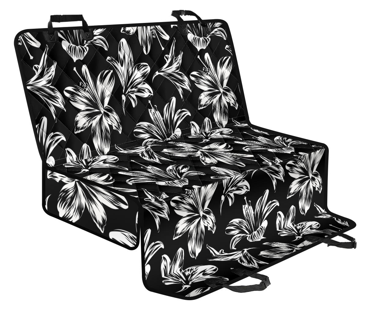 Amaryllis Pattern Print Design AL04 Rear Dog Seat Cover