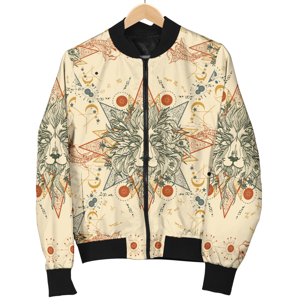 Leo Pattern Print Design 02 Women's Bomber Jacket