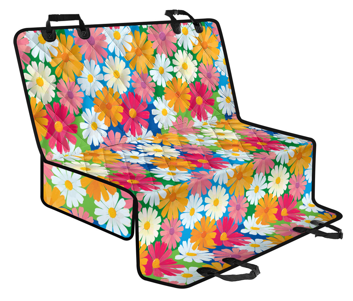 Daisy Pattern Print Design DS05 Rear Dog Seat Cover