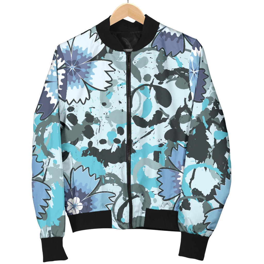Carnations Pattern Print Design CN04 Men Bomber Jacket