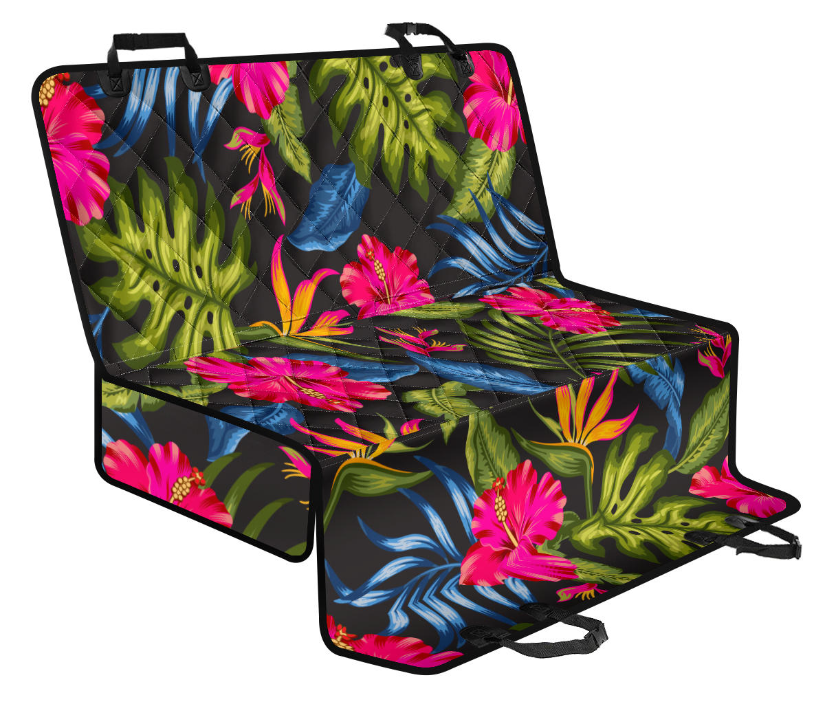 Bird Of Paradise Pattern Print Design BOP014 Rear Dog Seat Cover