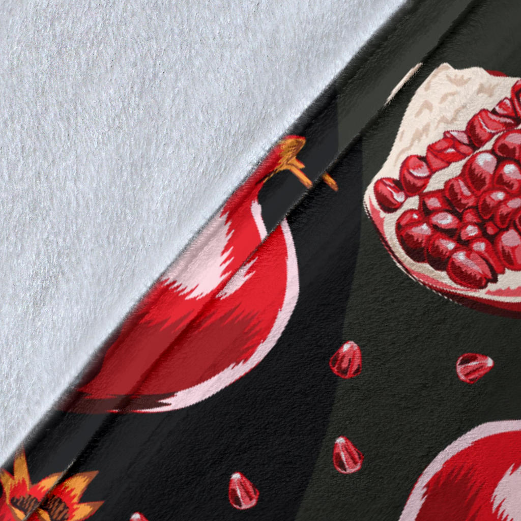 Pomegranate Pattern Print Design PG06 Fleece Blanket