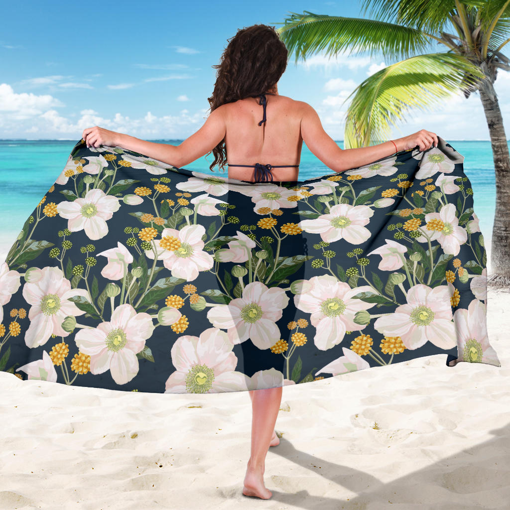 Anemone Pattern Print Design AM04 Sarong Pareo Wrap