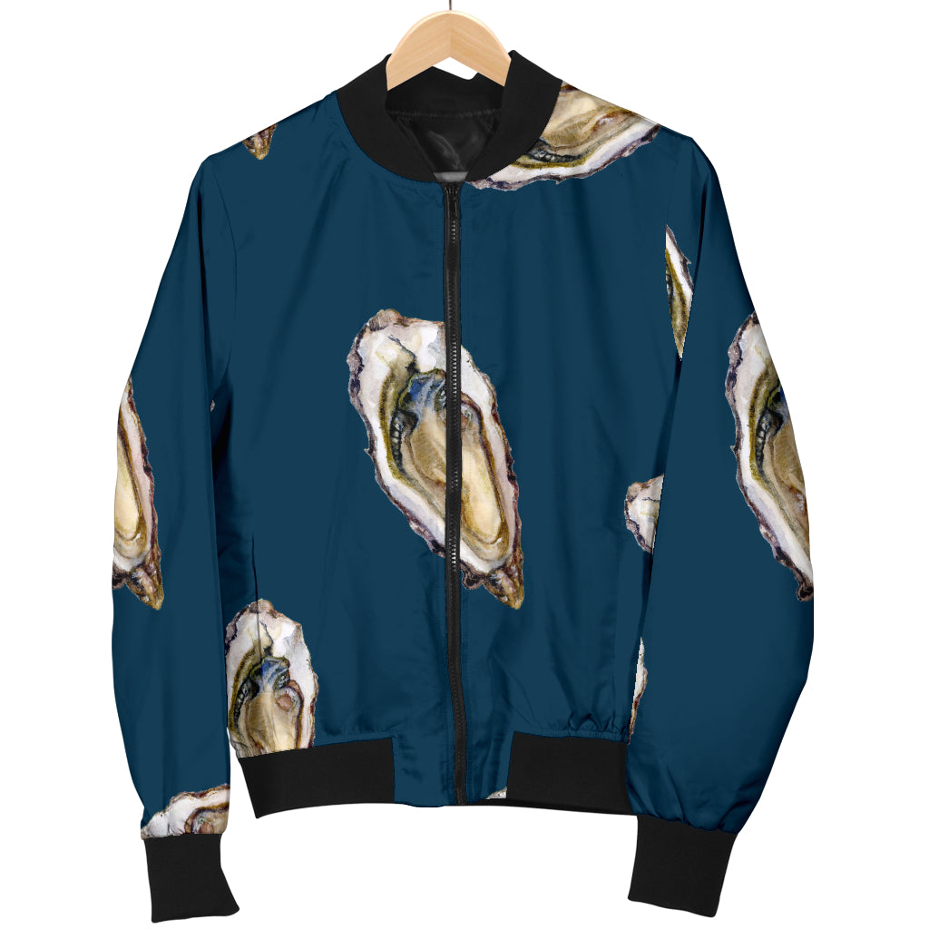 Oyster Pattern Print Design 03 Women's Bomber Jacket