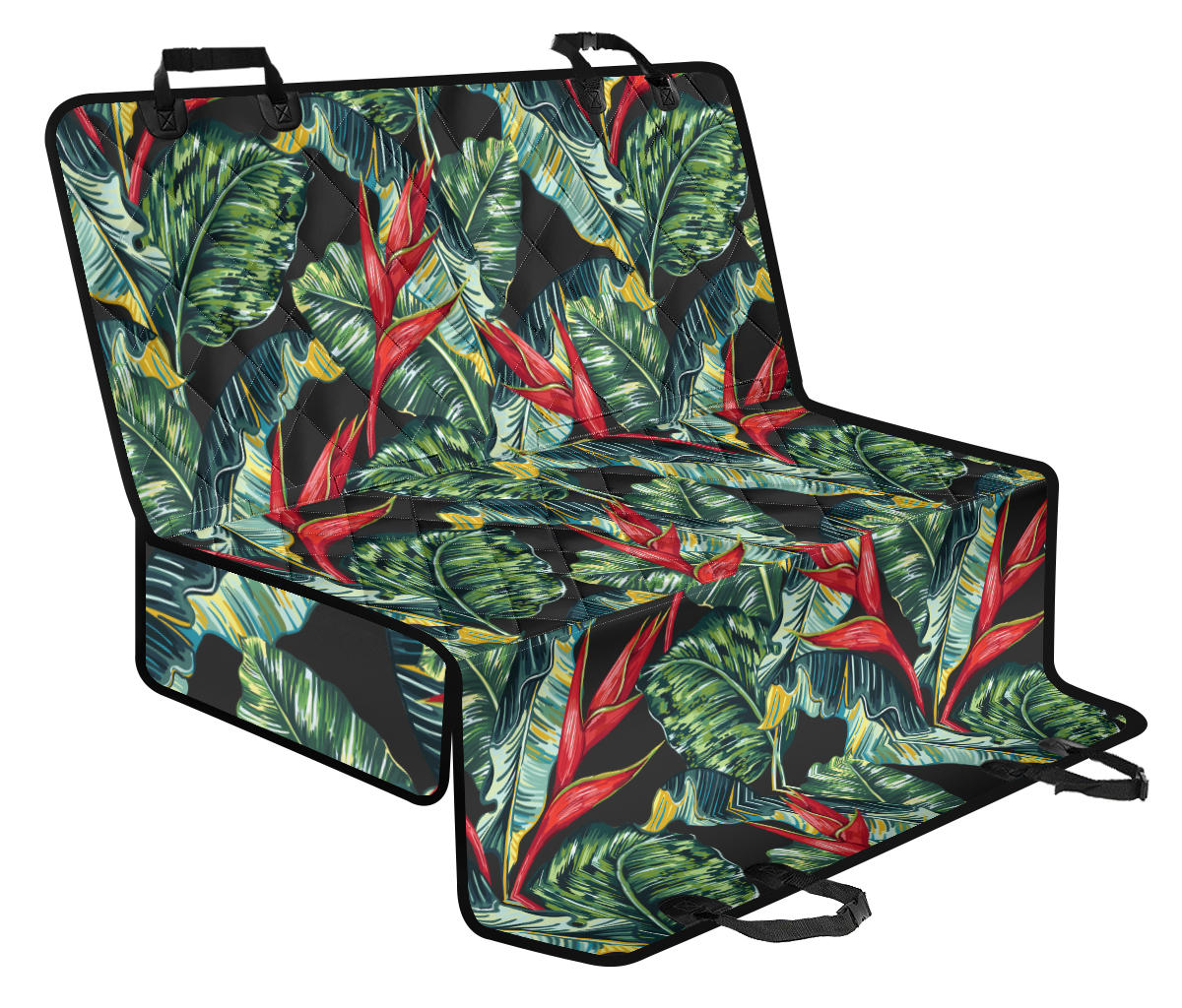 Bird Of Paradise Pattern Print Design BOP06 Rear Dog Seat Cover