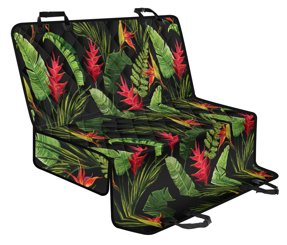 Bird Of Paradise Pattern Print Design BOP010 Rear Dog Seat Cover