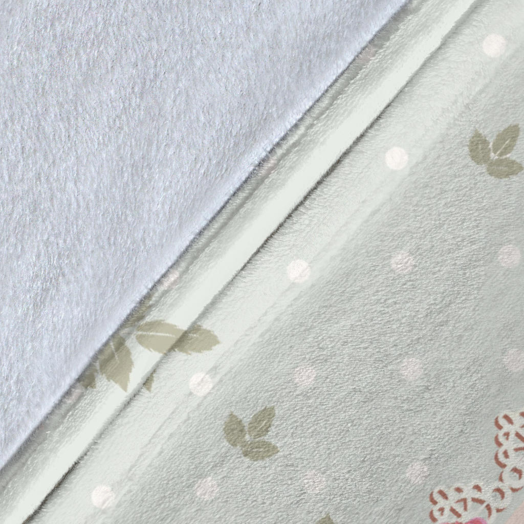 Rose Pattern Print Design RO016 Fleece Blanket