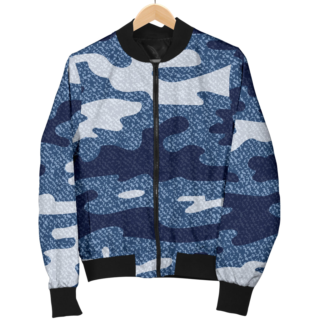 Jean Camouflage Pattern Print Design 05 Women's Bomber Jacket