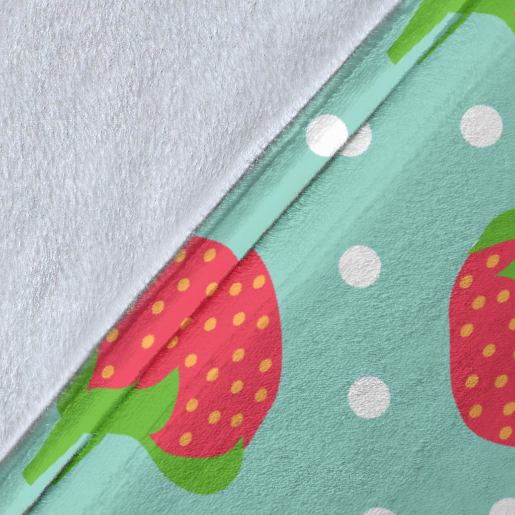 Strawberry Pattern Print Design SB06 Fleece Blanket