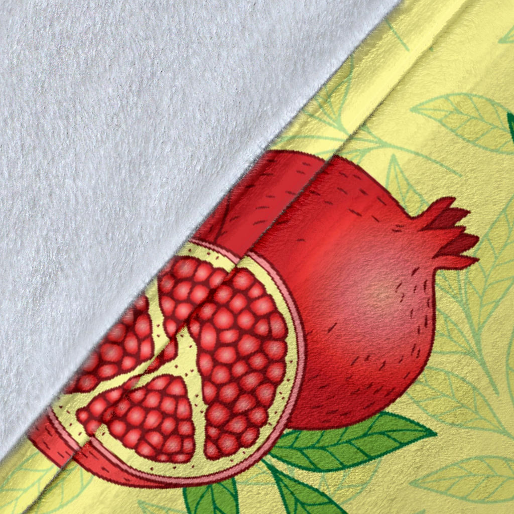 Pomegranate Pattern Print Design PG07 Fleece Blanket