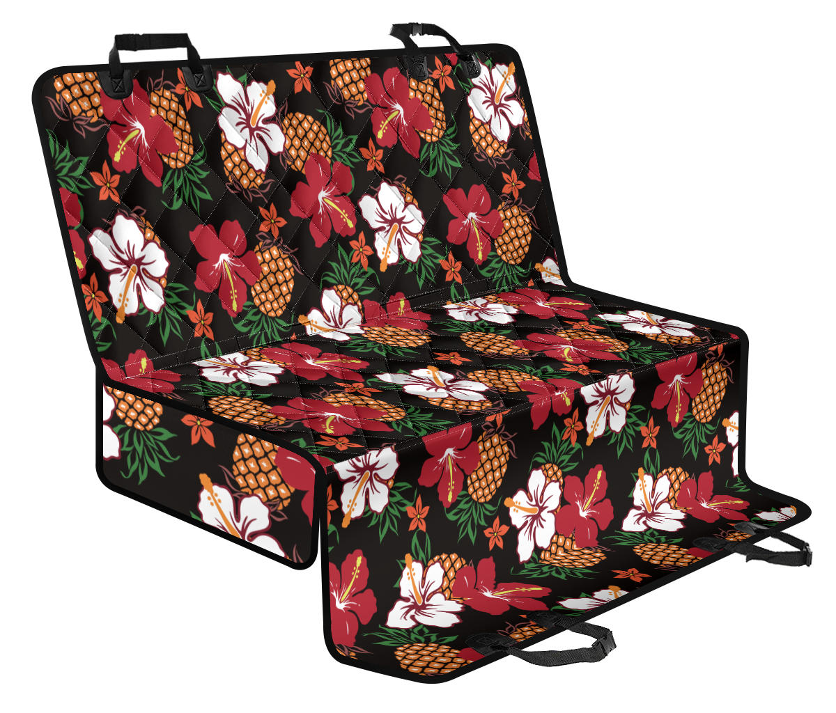 Hawaiian Themed Pattern Print Design H013 Rear Dog Seat Cover