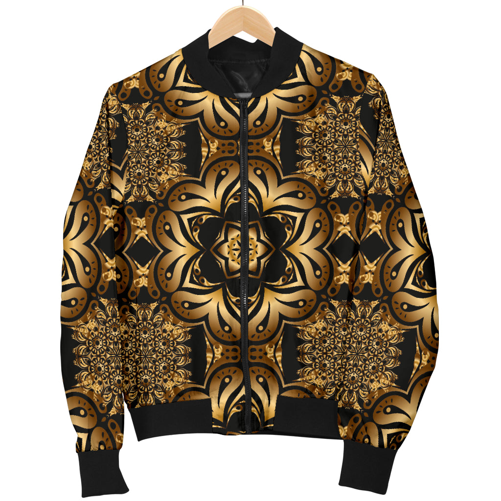 Celtic Pattern Print Design 07 Women's Bomber Jacket