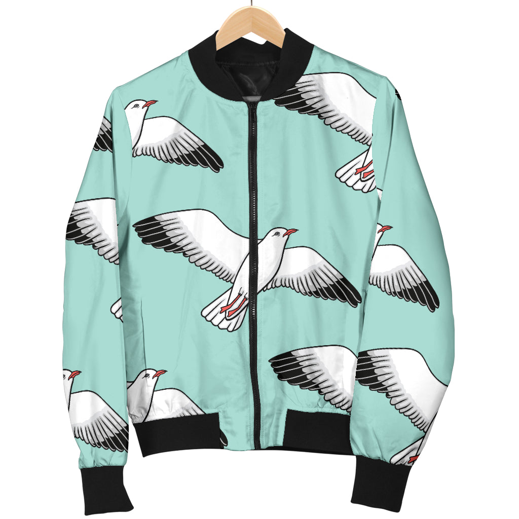 Pigeon Pattern Print Design 02 Women's Bomber Jacket