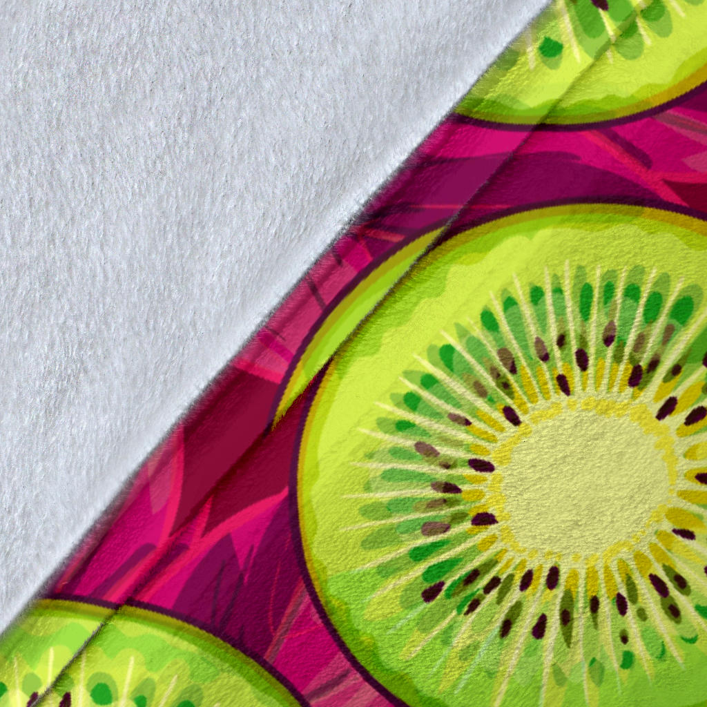 Kiwi Pattern Print Design KW05 Fleece Blanket