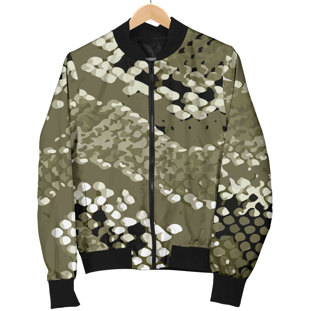 Python Pattern Print Design A04 Women's Bomber Jacket