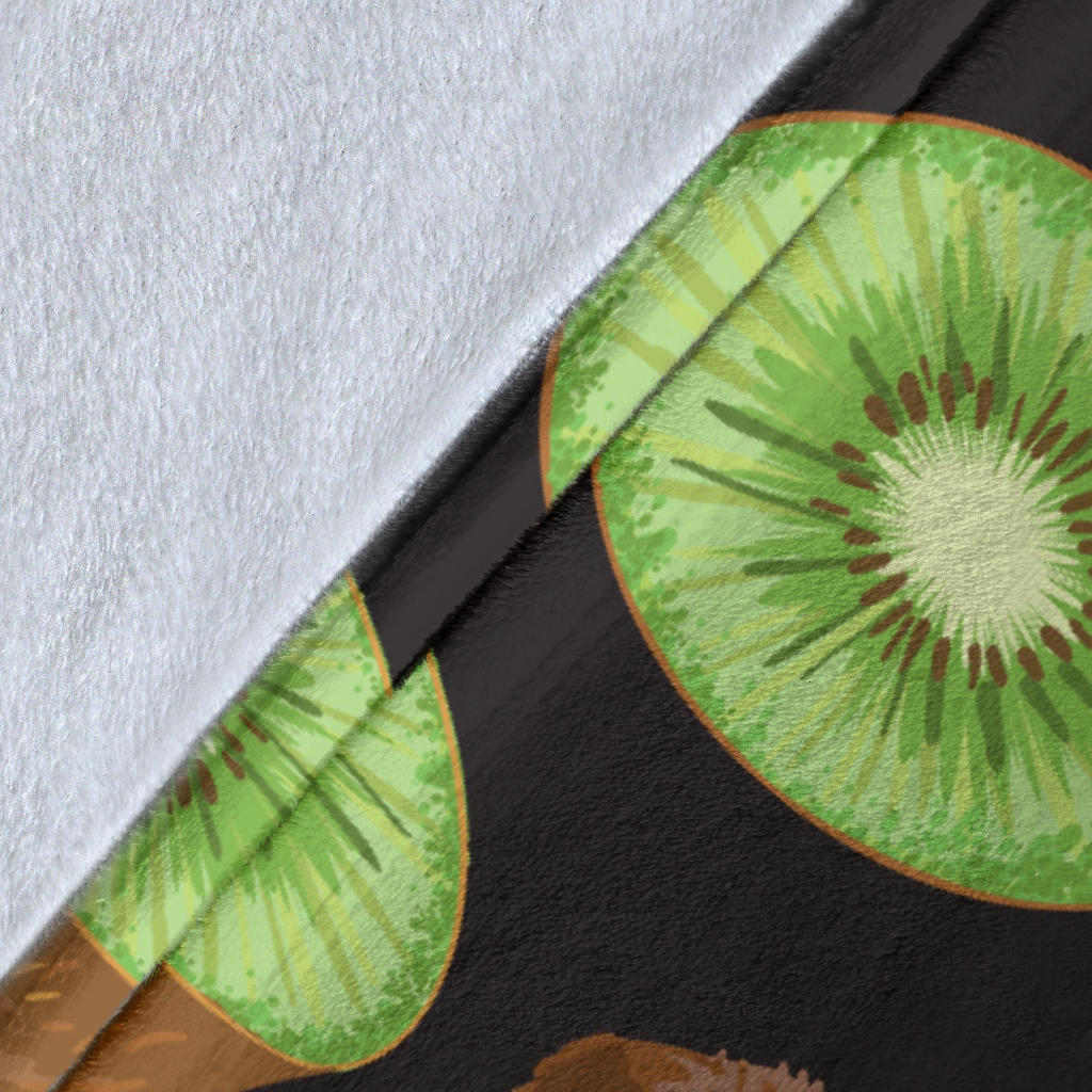 Kiwi Pattern Print Design KW03 Fleece Blanket