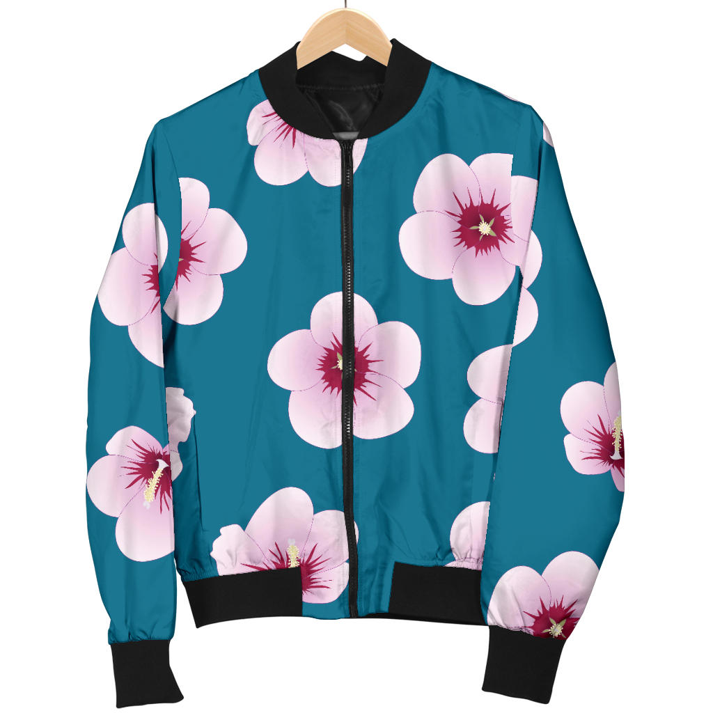 Cherry Blossom Pattern Print Design CB08 Men Bomber Jacket