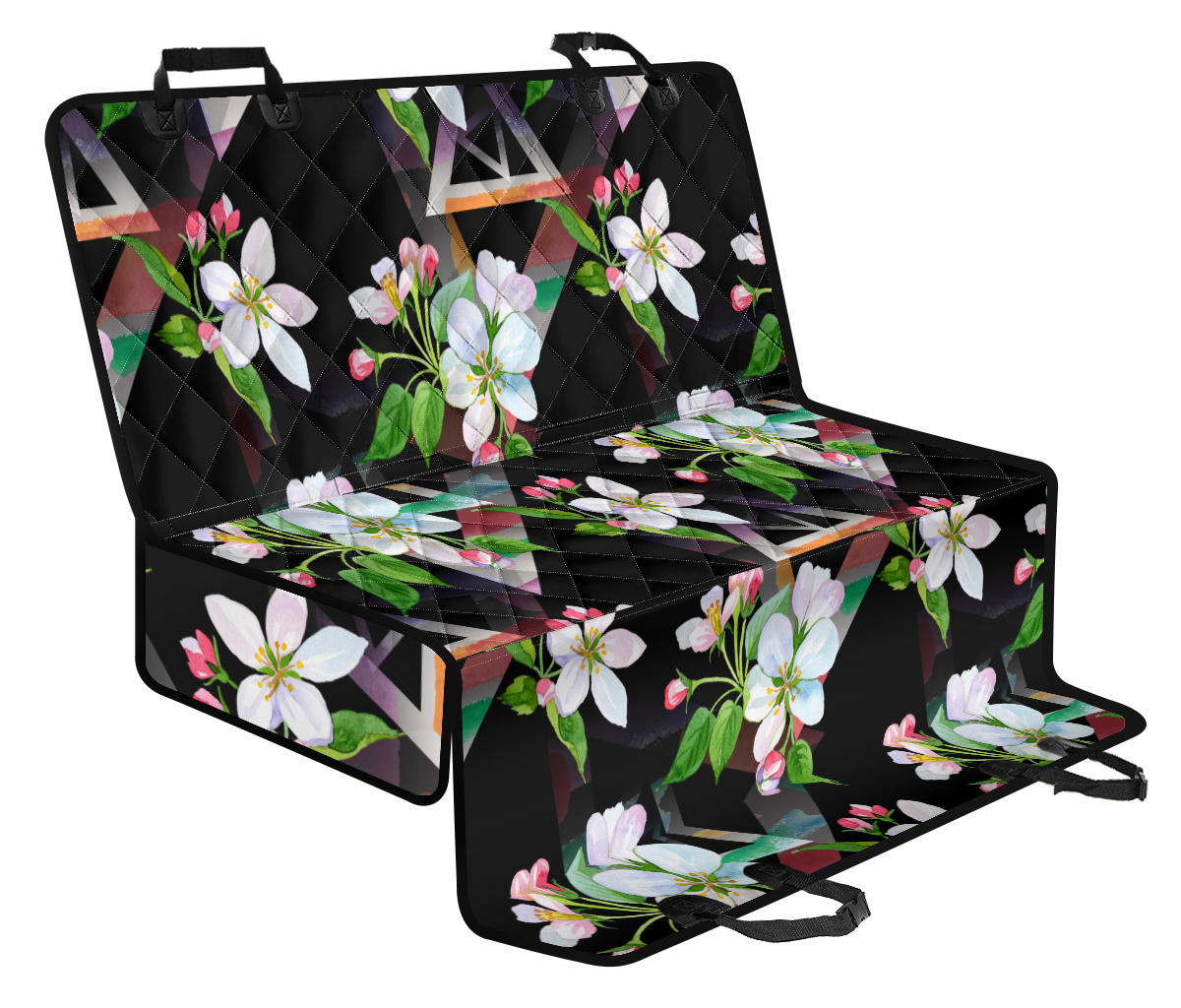 Apple Blossom Pattern Print Design AB07 Rear Dog Seat Cover