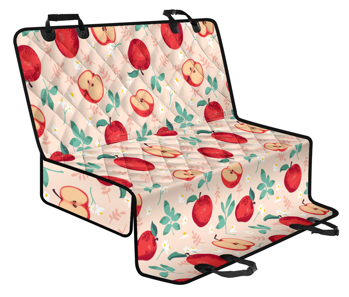 Apple Pattern Print Design AP06 Rear Dog Seat Cover