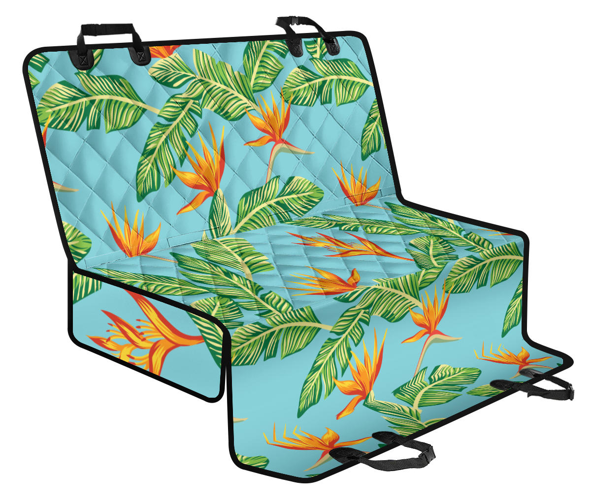 Bird Of Paradise Pattern Print Design BOP04 Rear Dog Seat Cover