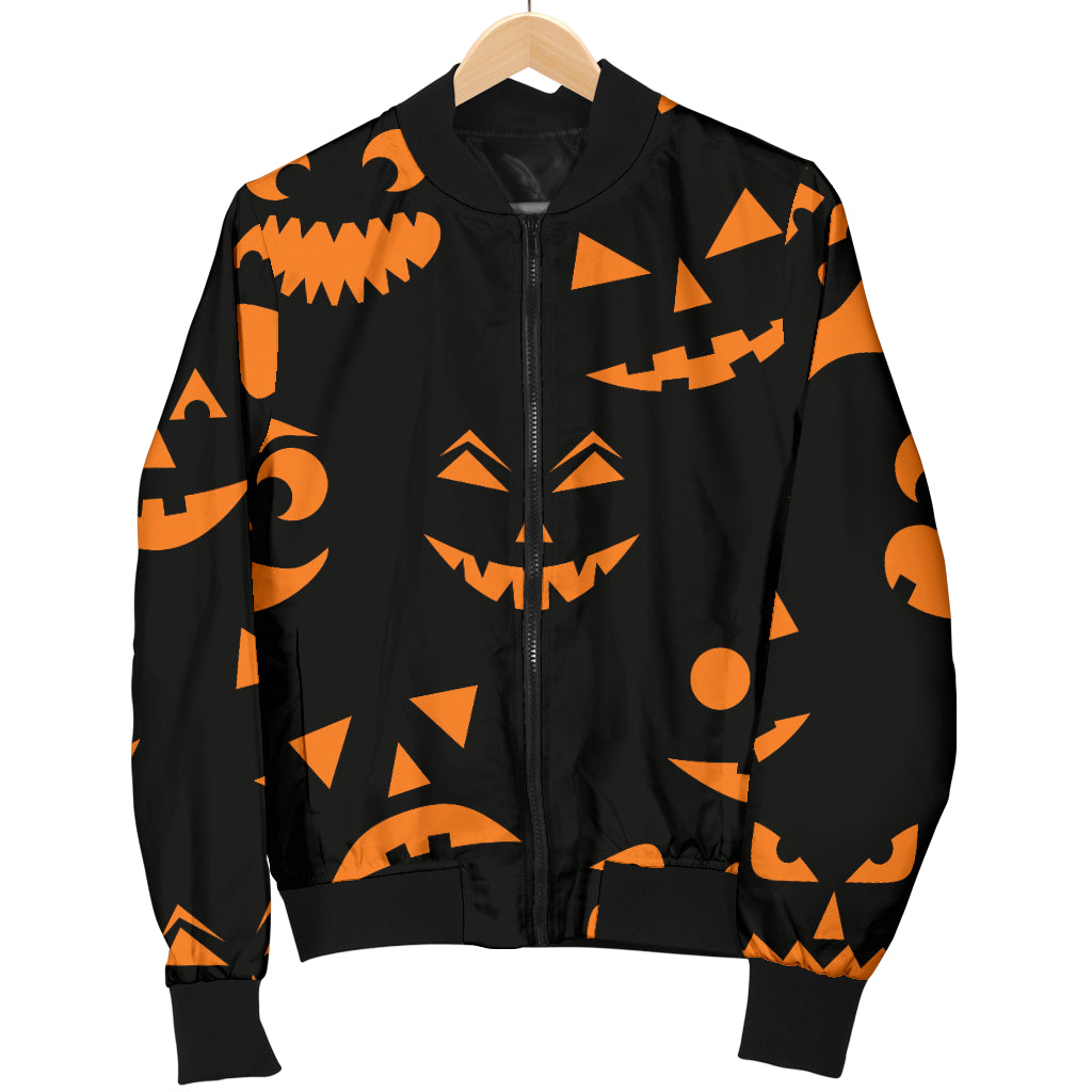 Halloween Pattern Print Design 02 Women's Bomber Jacket