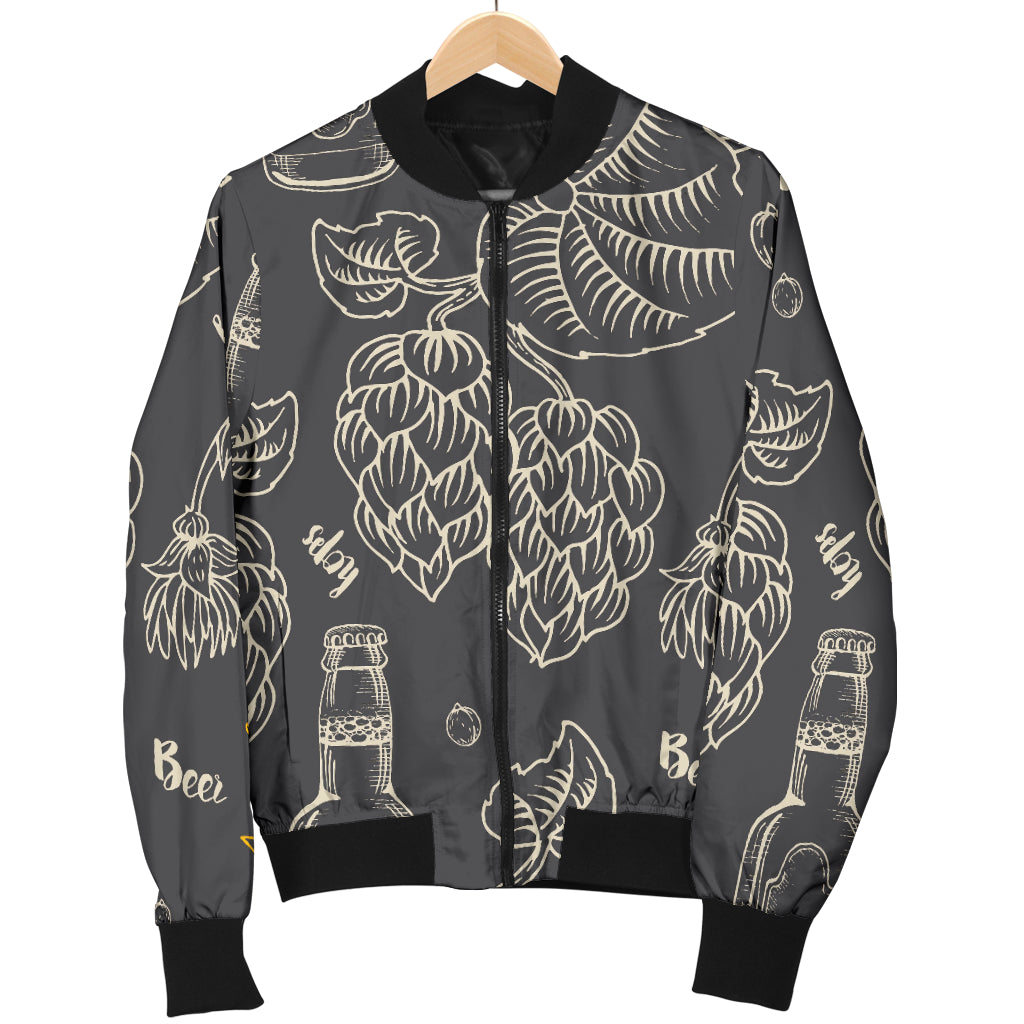 Hope Pattern Print Design 01 Women's Bomber Jacket
