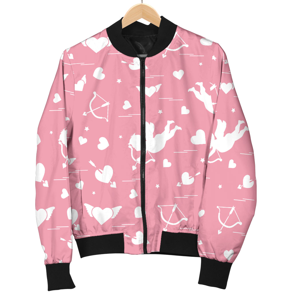 Cupid Pattern Print Design 03 Women's Bomber Jacket
