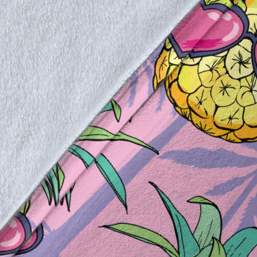 Pineapple Pattern Print Design PP06 Fleece Blanket