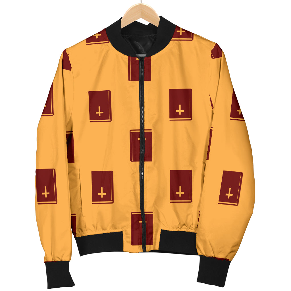 Bible Pattern Print Design 05 Women's Bomber Jacket