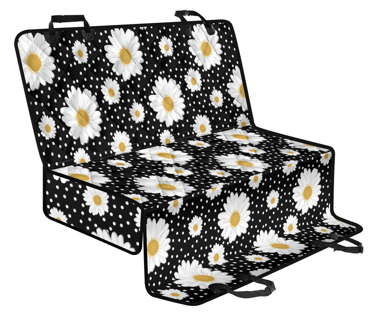 Daisy Pattern Print Design DS02 Rear Dog Seat Cover