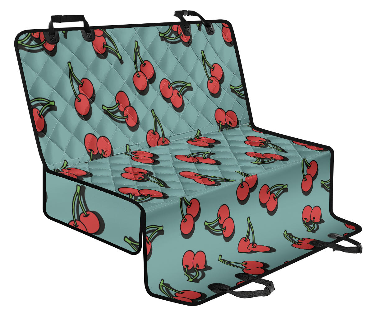 Cherry Pattern Print Design CH03 Rear Dog Seat Cover