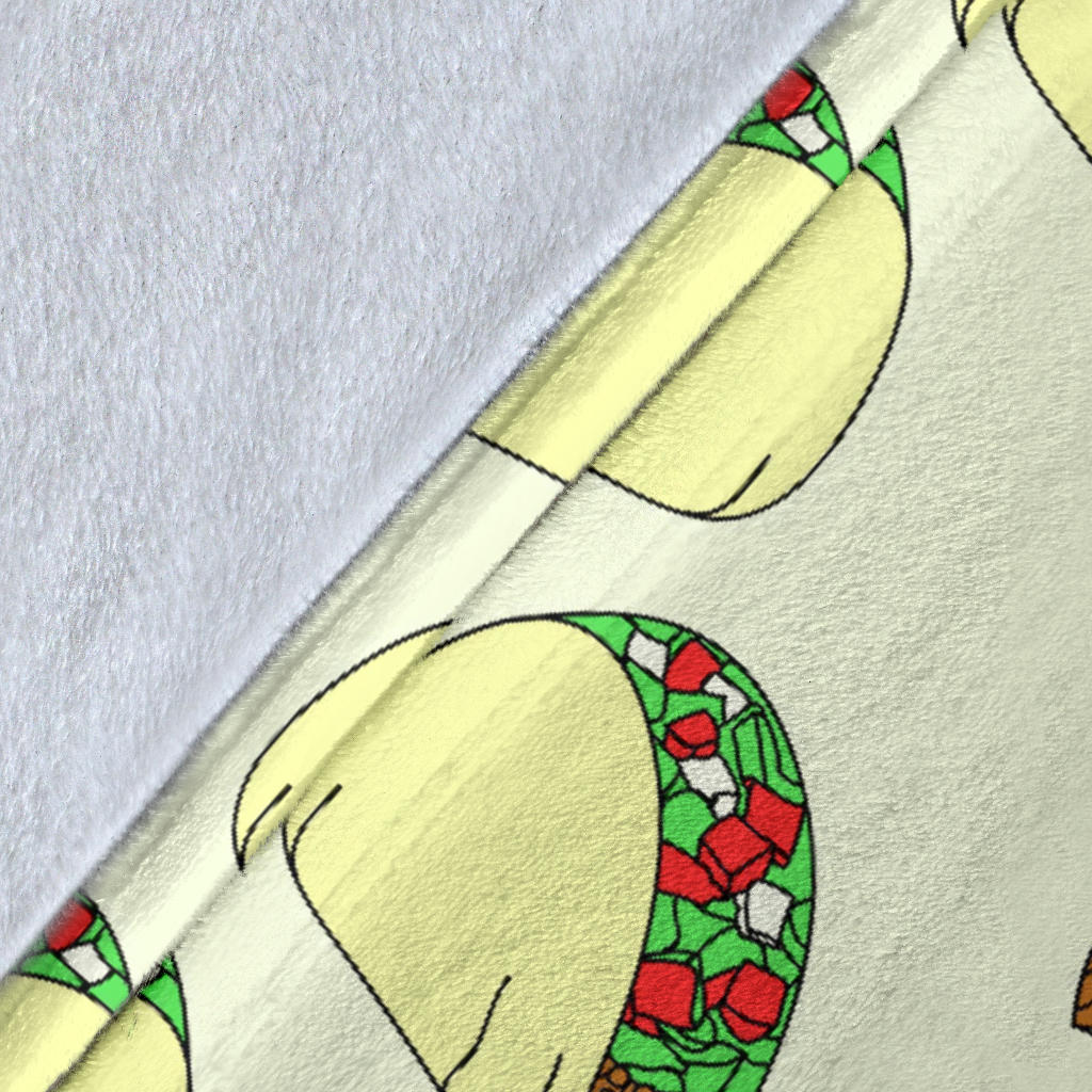Taco Pattern Print Design TC05 Fleece Blanket