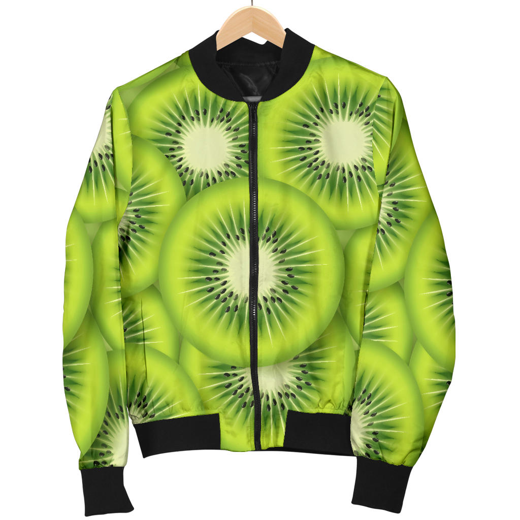 Kiwi Pattern Print Design KW01 Men Bomber Jacket