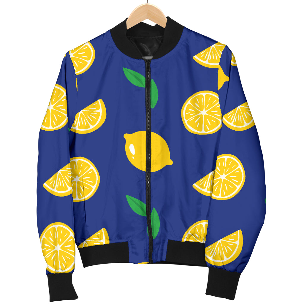 Citrus Pattern Print Design 02 Women's Bomber Jacket