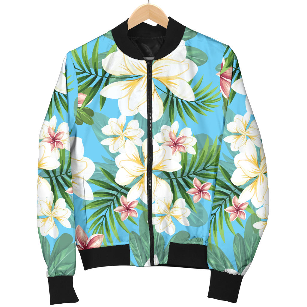 Plumeria Pattern Print Design PM028 Men Bomber Jacket