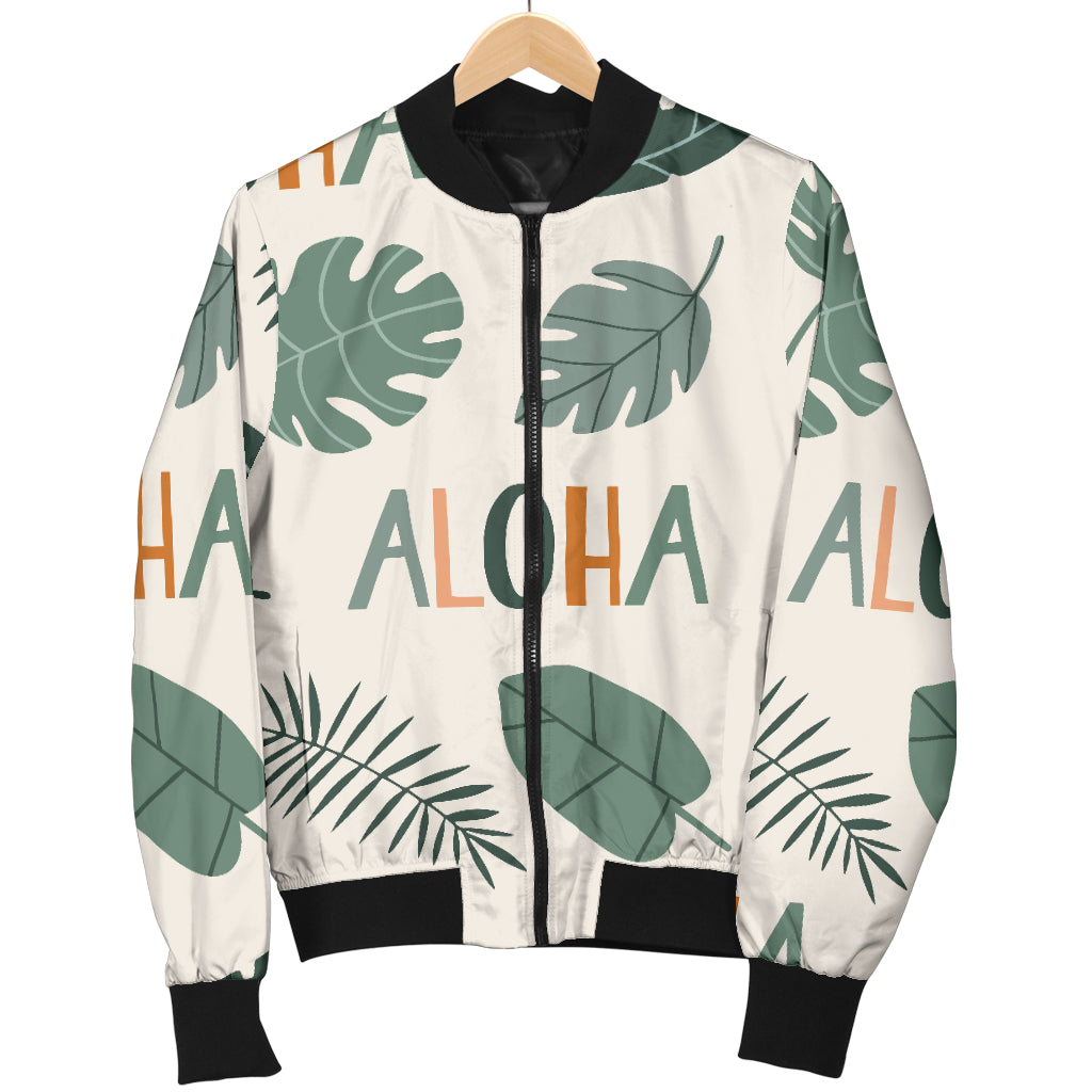 Aloha Hawaii Pattern Print Design 05 Women's Bomber Jacket