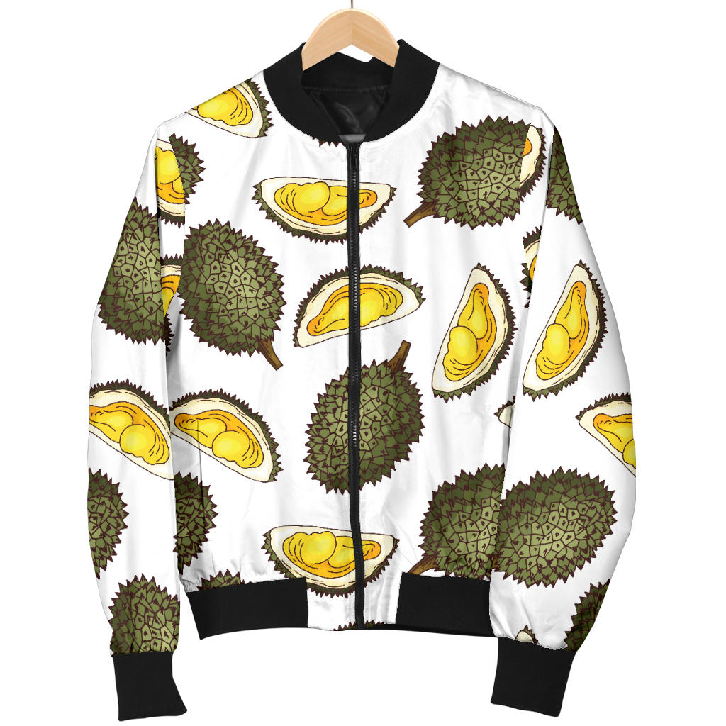 Durian Pattern Print Design DR03 Women Bomber Jacket