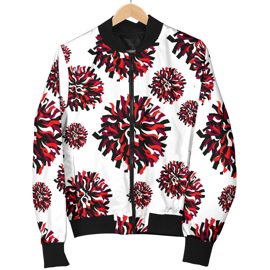 Cheerleader Pattern Print Design 01 Women's Bomber Jacket