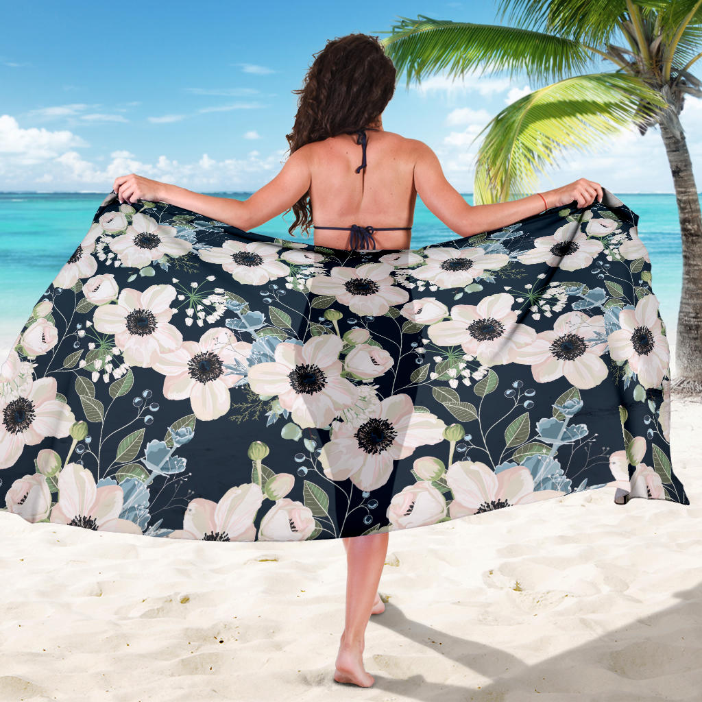 Anemone Pattern Print Design AM02 Sarong Pareo Wrap