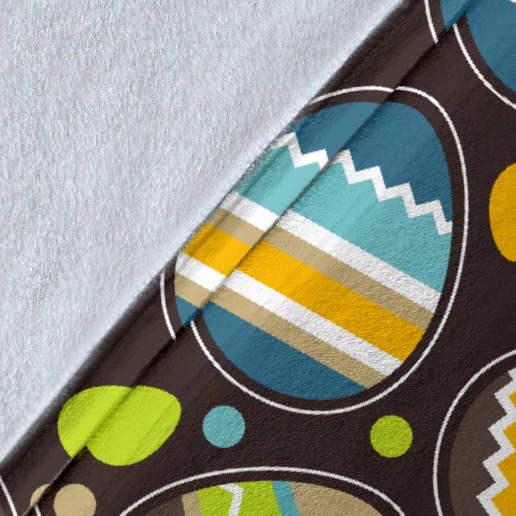 Easter Eggs Pattern Print Design RB03 Fleece Blanket