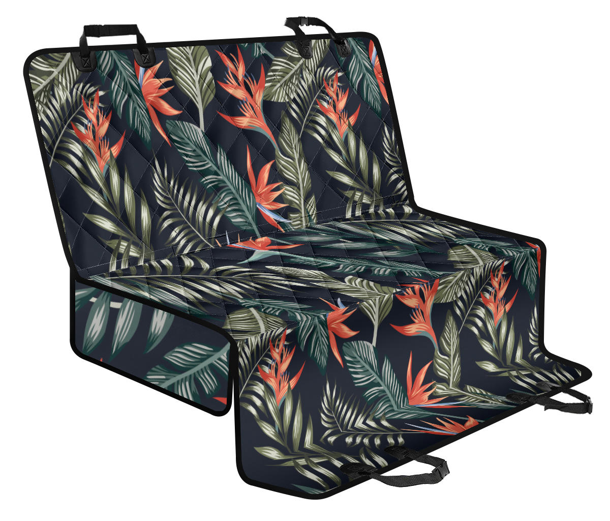 Bird Of Paradise Pattern Print Design BOP02 Rear Dog Seat Cover