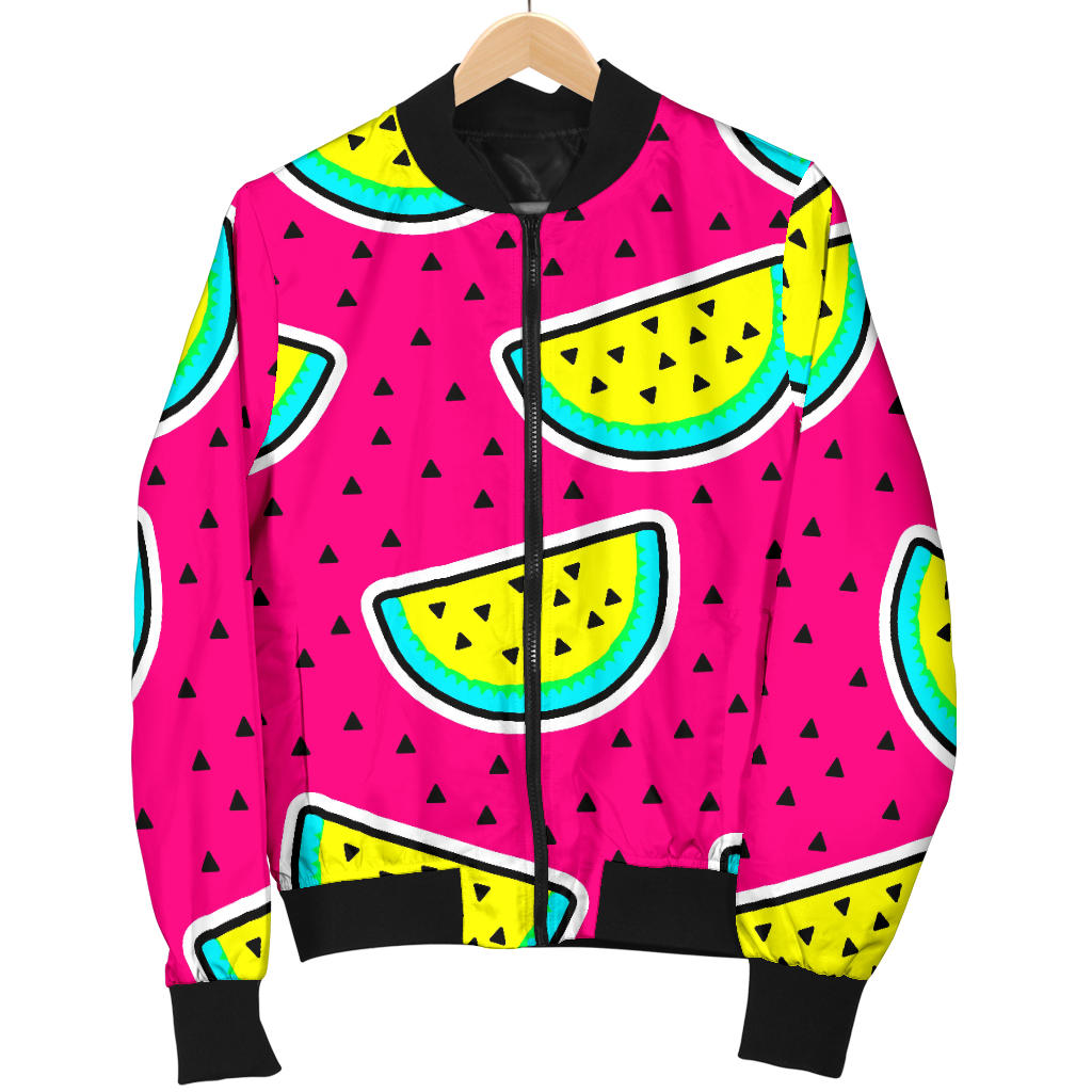 Watermelon Pattern Print Design WM04 Men Bomber Jacket