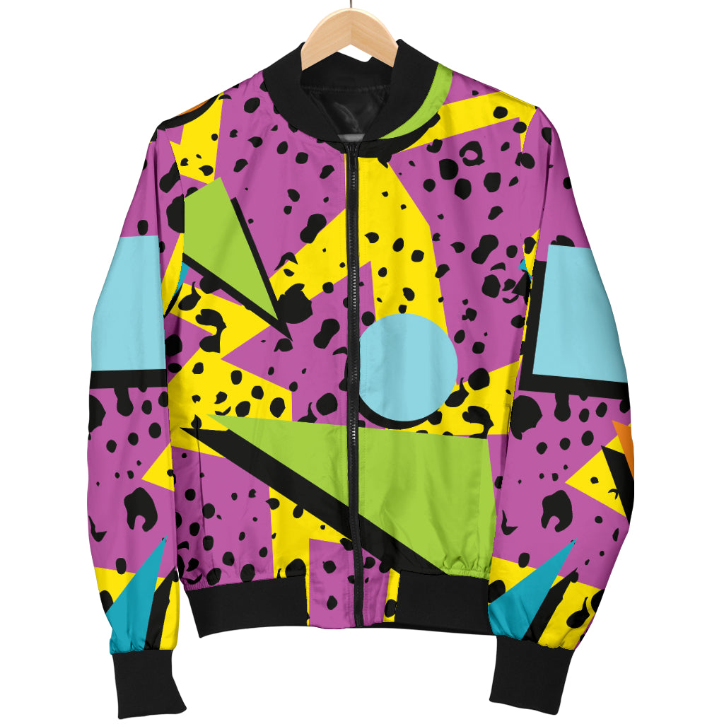 80s Pattern Print Design 1 Women's Bomber Jacket