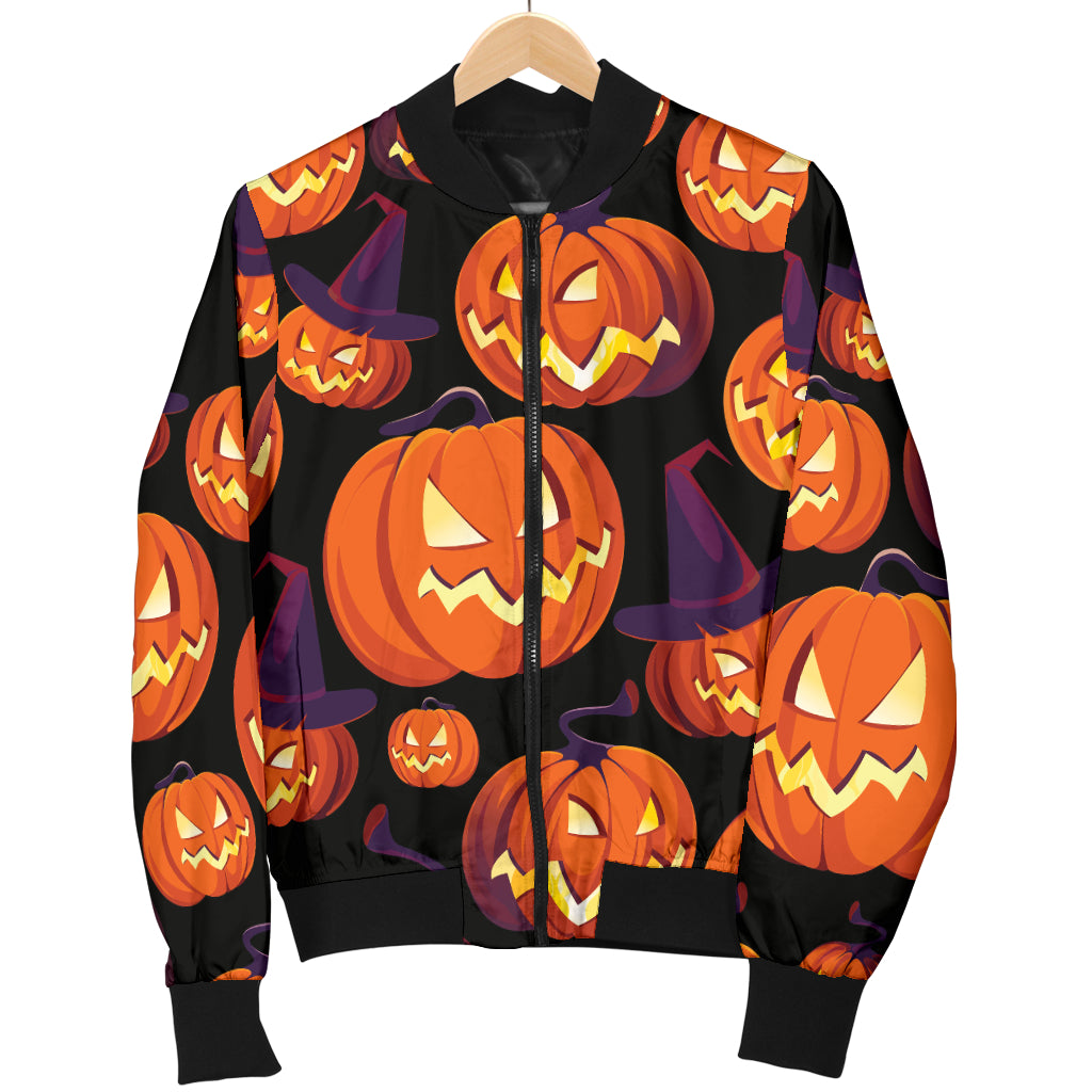 Halloween Pattern Print Design 04 Women's Bomber Jacket