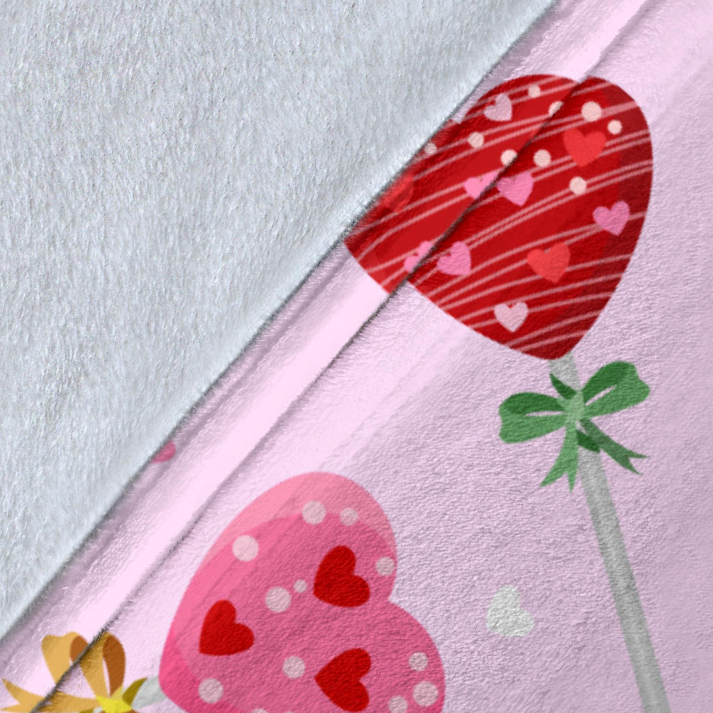 Lollipop Pattern Print Design LL07 Fleece Blanket