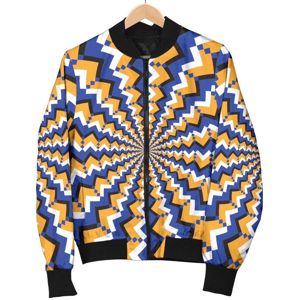 Optical illusion Pattern Print Design A01 Women's Bomber Jacket