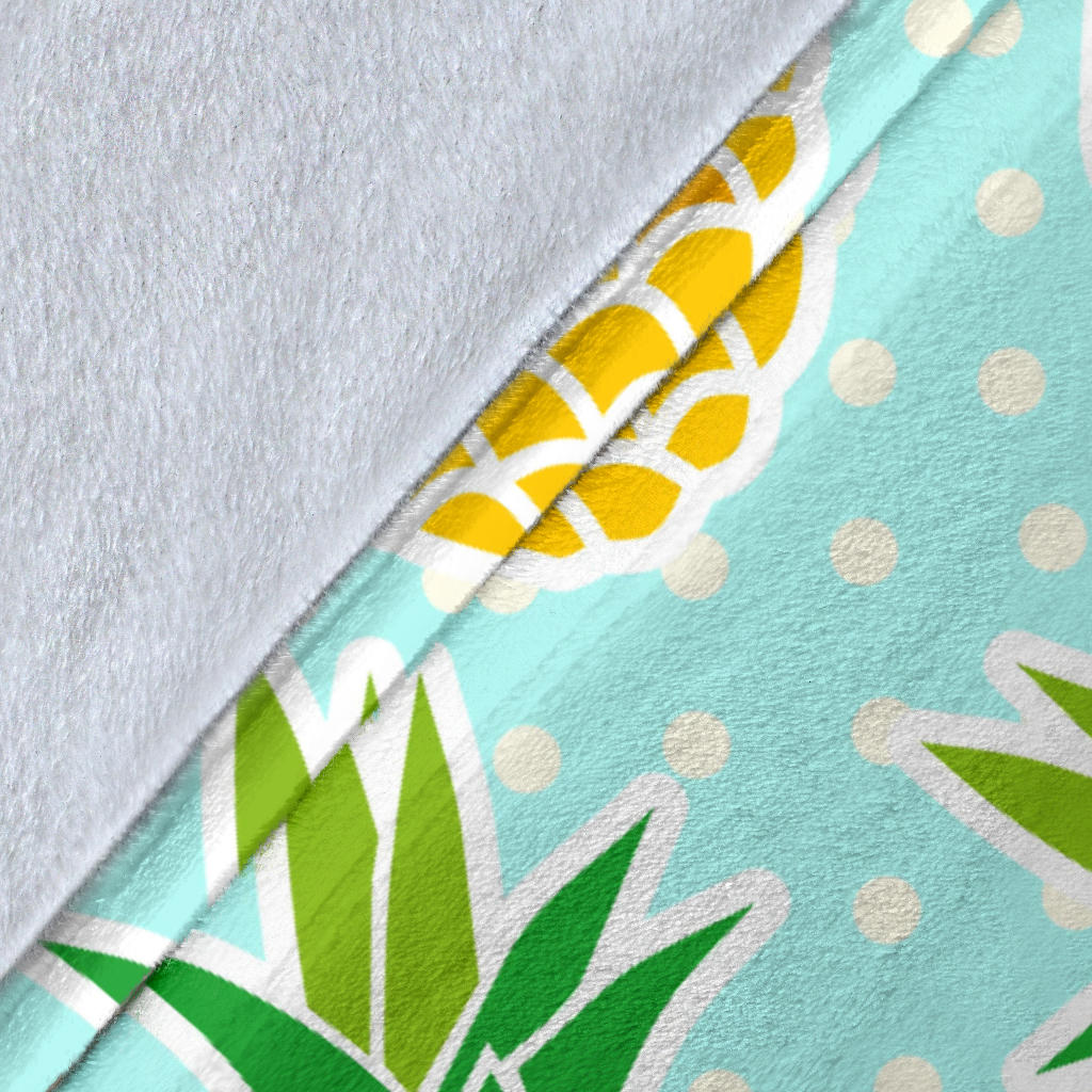 Pineapple Pattern Print Design PP01 Fleece Blanket