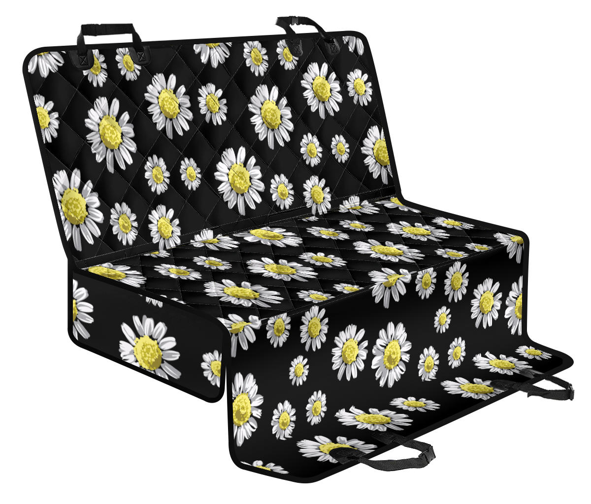 Daisy Pattern Print Design DS01 Rear Dog Seat Cover