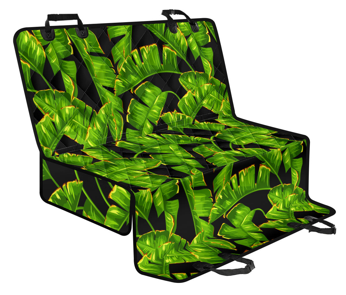 Banana Leaf Pattern Print Design BL06 Rear Dog Seat Cover